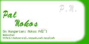 pal mokos business card